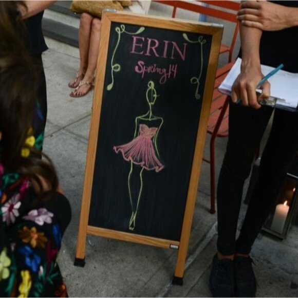 ERIN by Erin Fetherston Appliqué Dress Size 2 Black & White Floral Sleeveless - Picture 2 of 14